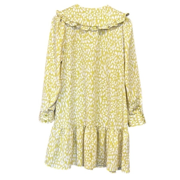 Who What Wear Citrus Leopard Long Sleeve Dress Women’s Size Medium - Picture 2 of 13